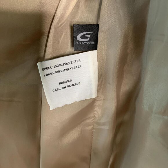 Kenneth Cole Light Taupe Raincoat – Size Small - Picture 4 of 4